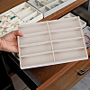 8 Grids Rectangle MDF Covered with Velvet Glasses Organizer Trays ODIS-SP0002-21A-7