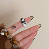 Alloy Enamel Cuff Open Rings FS-WG1EBD2-03-1
