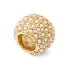 Brass & ABS Plastic Pearl European Beads KK-CBA3C32-04G-2