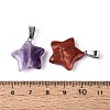 Natural & Synthetic Mixed Stone Pendants G-Q601-01P-3