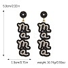 Mother's Day Alloy Rhinestone Dangle Stud Earrings WGC7371-04-3