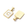Ion Plating(IP) 304 Stainless Steel Pave Shell Pendants X-STAS-G327-01G-C-2
