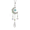 Alloy Moon Window Hanging Prism Ornaments HJEW-TA00284-02-1