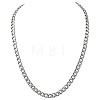 1Pc 304 Stainless Steel Cuban Link Chain Necklaces for Men Women NJEW-SP0001-23B-1