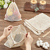 Cotton Mesh Drawstring Bags ABAG-WH0063-133B-3
