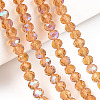 Electroplate Glass Beads Strands EGLA-A034-T1mm-L23-4