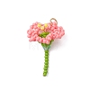 Glass Seed Beaded Flower Pendants PALLOY-MZ01171-03-1