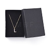Letter Brass Micro Pave Cubic Zirconia Initial Pendants Necklaces NJEW-JN02585-11-6