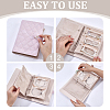 Portable Travel PU Leather & PVC Loose Leaf Binder Jewelry Books AJEW-WR0003-78A-3