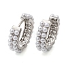 Round Brass Hoop Earrings EJEW-H180-11P-4