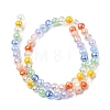 Electroplate Glass Beads Strands EGLA-D300-06-6mm-26-3