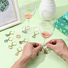 8Pcs Brass Wine Glass Charm Rings AJEW-SC00080-3