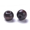 Dyed Natural Wood Beads WOOD-Q006-8mm-06-LF-2