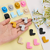 18Pcs 12 Style Silicone Beads SIL-CA0001-90-4