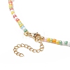 Natural Pearl & Glass Beaded Necklace for Women NJEW-JN04241-6