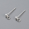 304 Stainless Steel Ball Stud Earring Post STAS-H410-10S-1