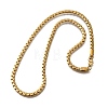 201 Stainless Steel Box Chain Necklaces for Men STAS-V011-01A-G-1-4