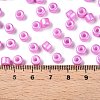 Baking Paint Pearlized Glass Seed Beads SEED-T008-03M-5