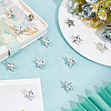 GOMAKERER 30Pcs Zinc Alloy Star Brooch FIND-GO0001-84P-4