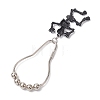 Iron Shower Curtain Rings for Bathroom HJEW-JM02169-01-4