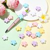 40Pcs 5 Colors Opaque Acrylic Beads OACR-FS0002-85-6