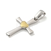 304 Stainless Steel Pendants STAS-C102-14GP-2