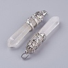 Natural Quartz Crystal Big Pointed Pendants G-G738-A-40-2