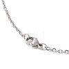 Handcuff with Word Freedom Alloy Pendant Necklace NJEW-JN04470-6