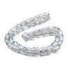 AB Color Plated Transparent Glass Beads Strands EGLA-P051-06A-A03-4