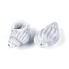 Handmade Printed Porcelain Beads PORC-T133-01G-01-2