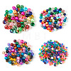 Round Spray Painted Glass Beads DGLA-TA0001-15-1