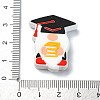 Graduation Theme Silicone Beads SIL-G010-01A-3