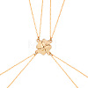 Alloy Magnetic Clover Split Pendant Friendship Necklaces FS-WGB14F7-02-3