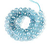 Anti-Tarnish Electroplate Glass Beads Strands GLAA-N064-8mm-11-3