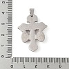 Non-Tarnish 304 Stainless Steel Pendants STAS-C103-02P-02-3