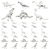 60Pcs 6 Styles Tibetan Style Alloy Pendants FIND-YW0011-71-2