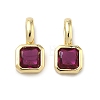 Brass Micro Pave Cubic Zirconia Charms KK-G555-21G-B-2
