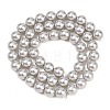 Frosted Glass Pearl Beads Strands GLAA-A044-08A-09-2
