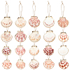 20Pcs Electroplate Sea Shell Pendant Decorations HJEW-BM00067-1