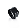 Square Titanium Steel Finger Rings WGB1DFB-26-2