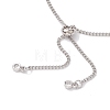 304 Stainless Steel Curb Chain Bracelet Slider Making AJEW-JB01244-02-3