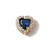 Brass Micro Pave Cubic Zirconia Beads KK-I276-46G-2