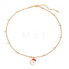 Christmas Zinc Alloy Enamel Pendant Necklaces FS-WG170EE-08-1
