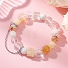 Natural Miexed Gemstome Beaded Stretch Bracelets for Women BJEW-TA00739-5