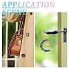 12Pcs Natural & Synthetic Gemstone Moon Keychains KEYC-YW00237-6