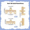 16Pcs 2 Styles Brass Micro Pave Clear Cubic Zirconia Rectangle Chandelier Component Links KK-WR0001-94-2