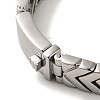 304 Stainless Steel Arrow Link Chain Bracelets for Women Men BJEW-Q341-07AS-3