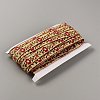 Ethnic Style Flower Embroidery Polyester Ribbon OCOR-WH0047-81-2