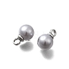 ABS Plastic Imitation Pearl Pendants FIND-H052-01C-02P-2