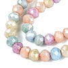Anti-Tarnish Electroplate Rondelle Glass Beads Strands EGLA-T021-3mm-17-17-3